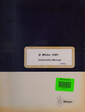 Advance acoustic CM1 Instruction Manual