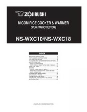 Zojirushi NS-WXC18 Operating Instructions Manual