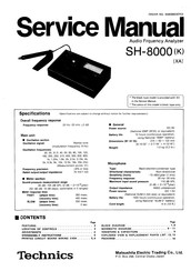 Technics SH-8000 K Service Manual