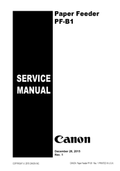 Canon PF-B1 Service Manual