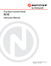 Honeywell NOTIFIER N16 Instruction Manual