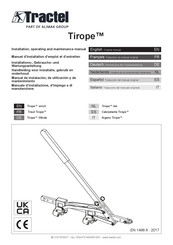 Alimak Tractel Tirope 299029 Installation, Operating And Maintenance Manual