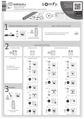 SOMFY RS100 SOLAR io Short Installation Manual