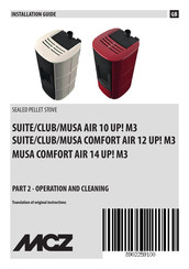 MCZ SUITE COMFORT AIR 12 UP M3 Operation And Cleaning