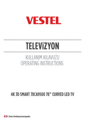 VESTEL 78CA9500 Operating Instructions Manual