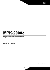 MEGABRAS MPK-2000e User Manual