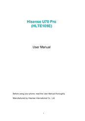 Hisense HLTE109E User Manual