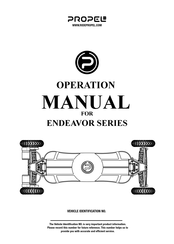 Propel Trampolines ENDEAVOR PRO Operation Manual
