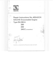 Sachs SA 280 Repair Instructions