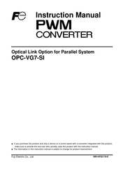 Fuji Electric OPC-VG7-SI Instruction Manual