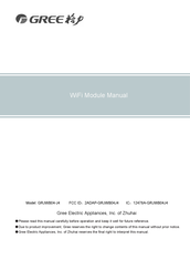 Gree GRJWB04-J4 Manual