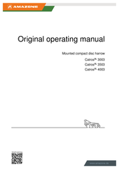 Amazone CatrosXL 3503 Original Operating Manual