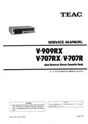 Teac V-707R Service Manual