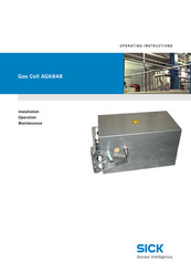 SICK Gas Cell AGK848 Installation Operation & Maintenance