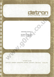 Datron 1051 Servicing Manual