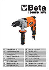 Beta 1966/910W Instructions For Use Manual