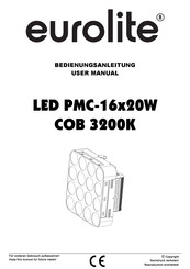 EuroLite LED PMC-16x20W COB 3200K User Manual