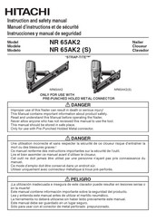 Hitachi NR 65AK2 S Instruction And Safety Manual