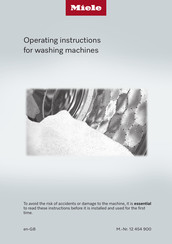 Miele WWB 380 Operating Instructions Manual