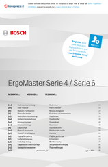 Bosch ErgoMaster MSM4W Series User Manual