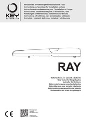 Key Automation RAY4024 Instructions And Warnings For Installation And Use