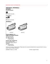 Hitachi Hi 8 VME655-LA Instruction Manual