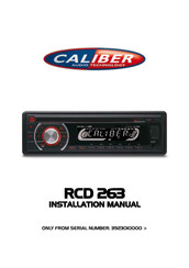 Caliber 3923010000 Installation Manual