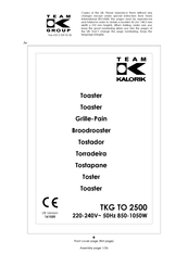 Team Kalorik TKG TO 2500 Instructions Manual