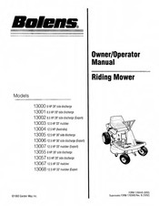 Bolens 13006 Owner's/Operator's Manual