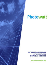 PHOTOWATT PW54-RD2 Installation Manual