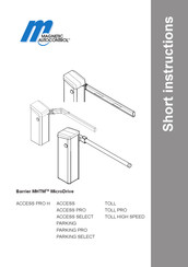 FAAC Magnetic Autocontrol Access Select Short Instructions
