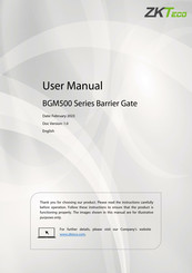 ZKTeco BGM500 Series User Manual