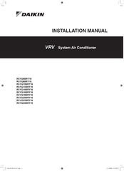 Daikin RXYQ40BRY16 Installation Manual