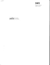 ADS SW5 Owner's Manual