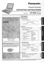 Panasonic Toughbook CF-M34NPFZPM Operating Instructions Manual
