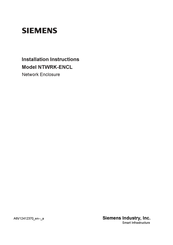 Siemens NTWRK-ENCL Installation Instructions Manual