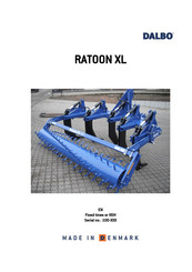 DALBO RATOON XL Instruction Manual
