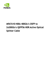 Nvidia MFA7U10-H003-FLT Manual