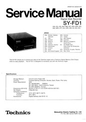Technics SY-FD1 Service Manual