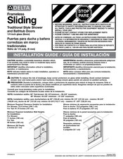 Delta Frameless Sliding Traditional Style Installation Manual