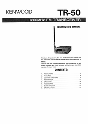 Kenwood TR-50 Instruction Manual