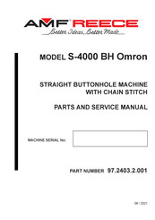 AMF S-4000 BH Omron Parts And Service Manual