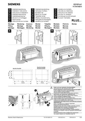 Siemens RLU2 Series Installation Instructions Manual