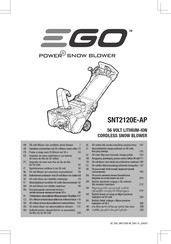 Ego Power+ PSNT2120E-AP Original Instructions Manual