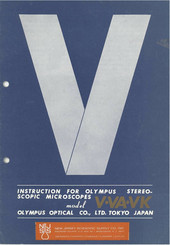 Olympus VK Instruction Manual