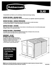 Rubbermaid 5L40 Manual