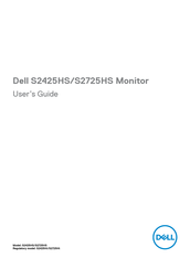 Dell S2725Ht User Manual