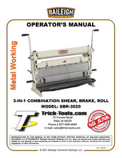 Baileigh Industrial SBR-3020 Operator's Manual