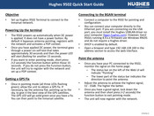 EchoStar HUGHES inmarsat 9502 Quick Start Manual