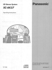 Panasonic SC-AK57 Operating Instructions Manual